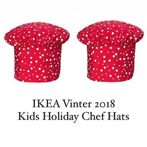 Two New Ikea Vinter 2018 Kids Holiday Chef Hats